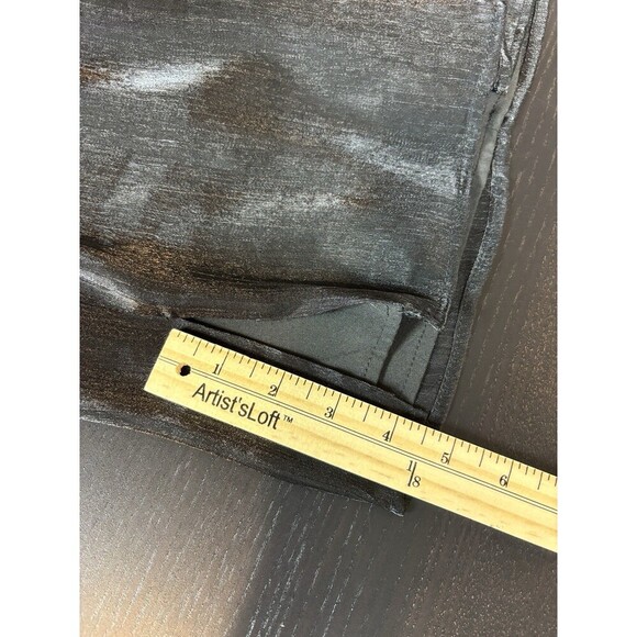 Superdown Lena Mini Dress Black Shiny Medium Adjustable Straps Drape Neck - Picture 13 of 16